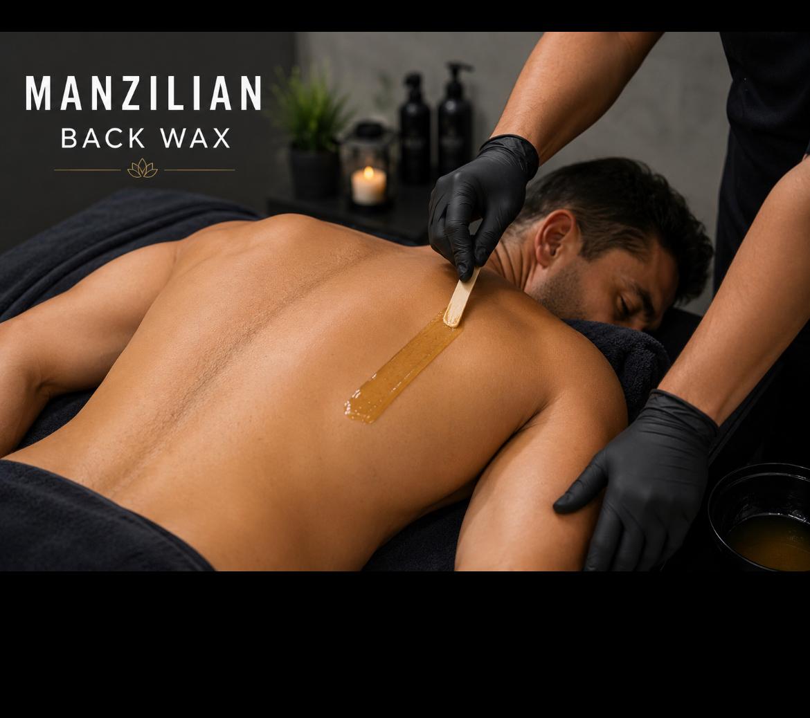 Manzilian back wax service
